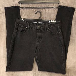 Black denim skinny jeans
